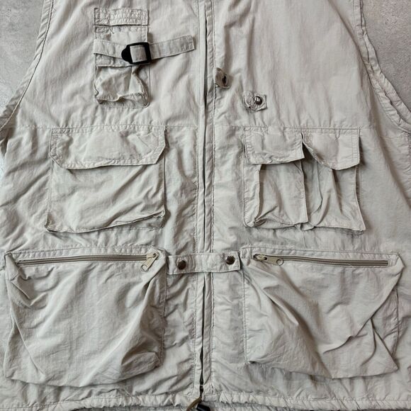 Paparazzi Wear Utility Vest Sz XXL Mens Full Zip Pockets Outdoor Safari Hunting - Picture 4 of 10
